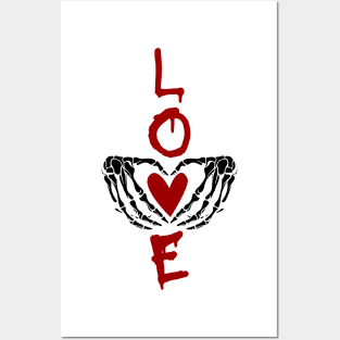 Love Skeleton Hands - Valentine and Romance Posters and Art